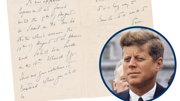 ‘Anxious to see you’: JFK’s letters to Swedish lover up for auction