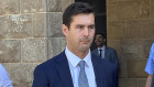 Cameron Waugh (centre) leaving Stirling Gardens Magistrates Court after a hearing in 2023.