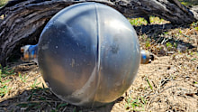 Suspected space debris on Forrest Beach, near Townsville, Queensland.
