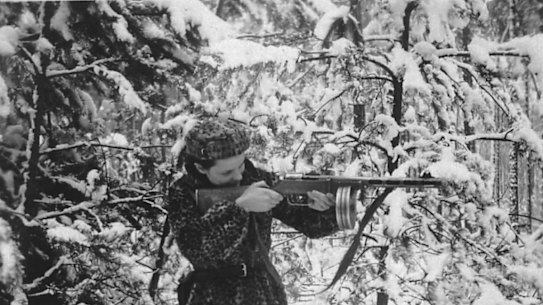 Faye Schulman, a member of the partisan Resistance brigade in Eastern Poland who, after her family was executed, fought the Nazis with both a rifle and a camera, making photos of both German barbarity and Jews’ determination to fight back. 