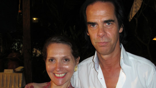 Janet DeNeefe and Nick Cave at the Ubud Writers and Readers Festival in 2012.