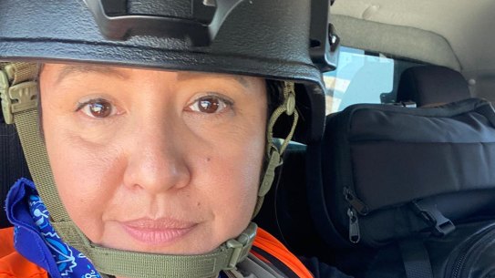 A photo that Zomi Frankcom sent her family just before her death this week.