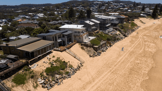 Coastal erosion at Wamberal Beach is a significant environmental issue to be tackled by the new council. 