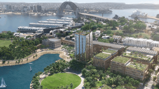 Plans for Central Barangaroo.