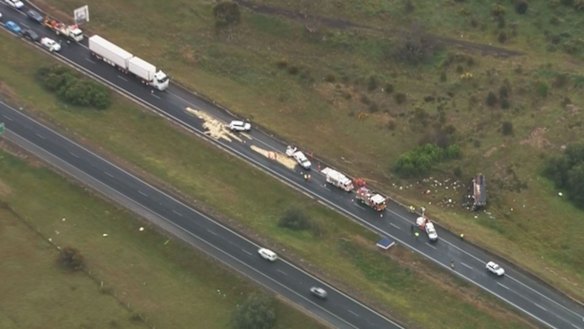 Two teenage girls were airlifted to hospital with serious injuries.