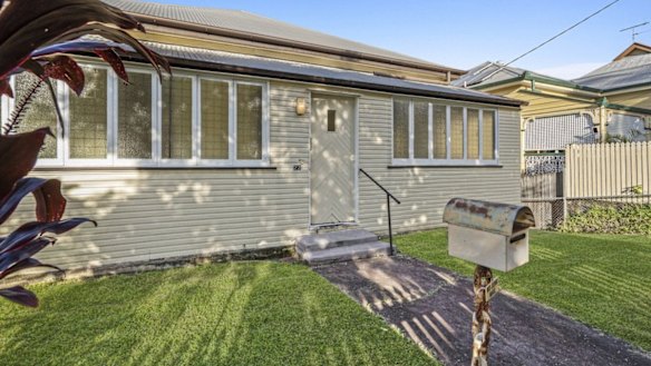 The house at 22 Sussex Street, West End, sold at auction for $2.5 million on Saturday.