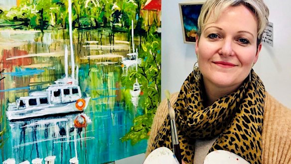 Julie Peadon started her business last year to teach adults and kids fine art. 