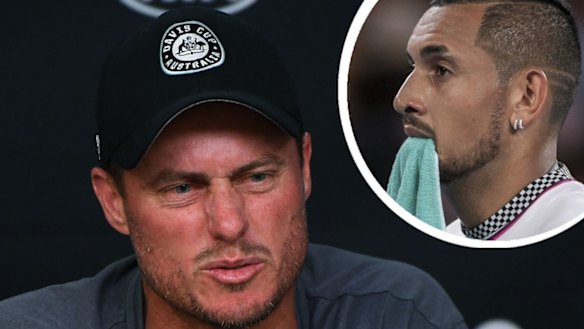 Lleyton Hewitt and Nick Kyrgios