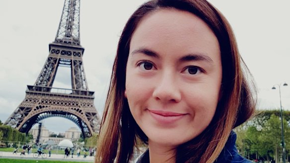 Australian teacher Isabelle White in Paris.