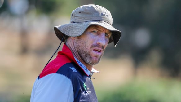 Brad Thorn at Ballymore in his first season in charge. 