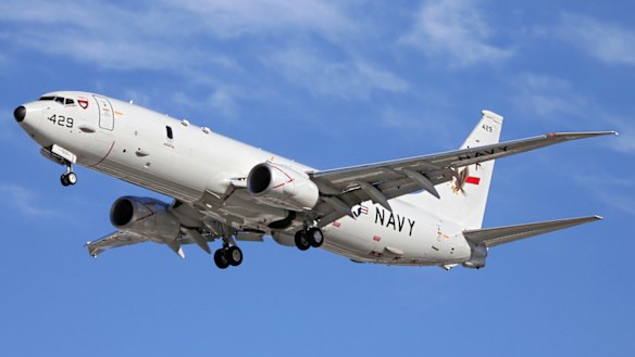 US Navy P-8 Poseidon.