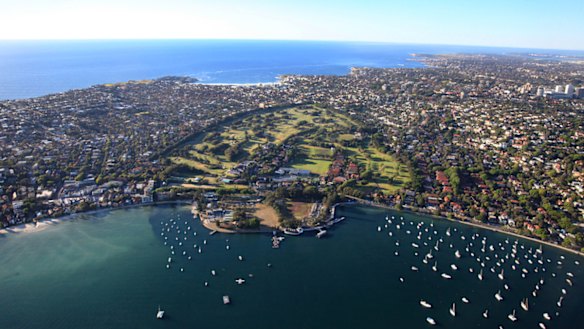 The picturesque, Royal Sydney Golf Club at Rose Bay.