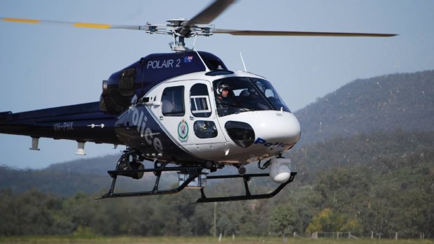 Polair joined the search for the man around Tiaro in the Wide Bay region. 