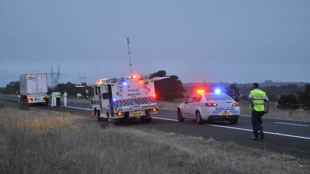 A truck driver has died after crashing on the Federal Highway on Thursday morning. 