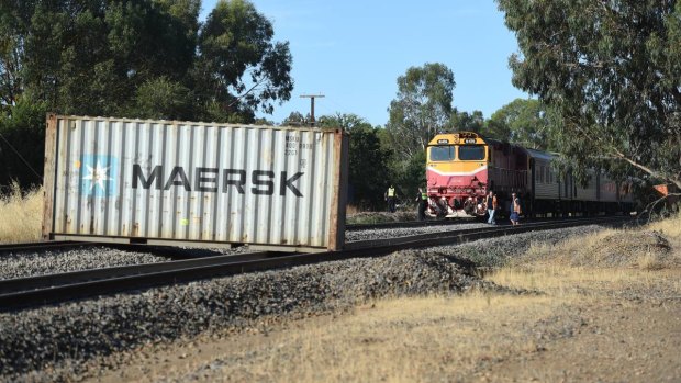A freight train has collided with a VLine train at Barnawartha.