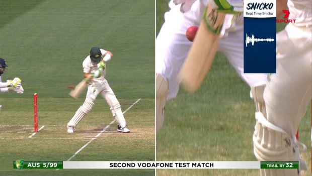 Tim Paine's dismissal, and the Snicko sound reading that appeared to come after the ball had passed the bat.