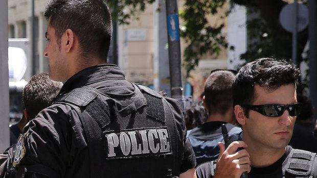 Greek police charged 11 people with terrorism-related offences.