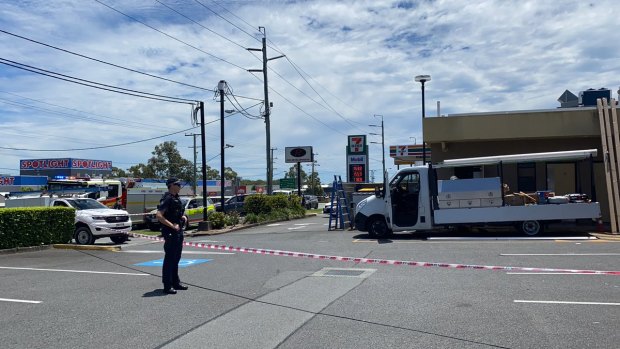 Two people were taken to hospital with serious burns after a workplace incident on the Gold Coast.