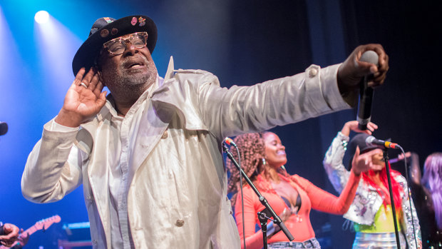 George Clinton in concert at Sydney's Enmore Theatre.