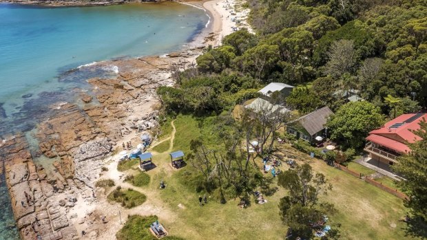 The waterfront property faces the popular rock pool and is a short walk to beaches and the creek.