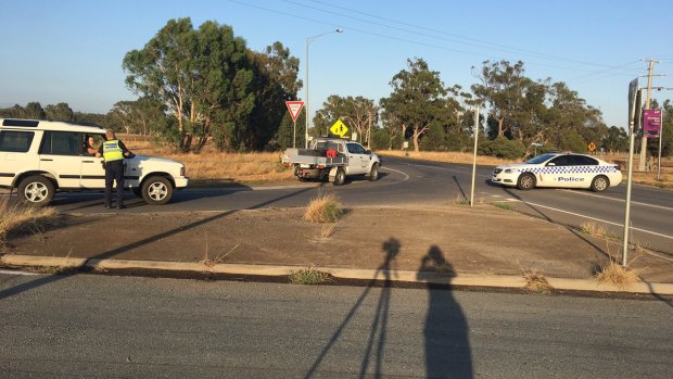Police are at the scene of a possible hit-run in Murchison, near Shepparton. 