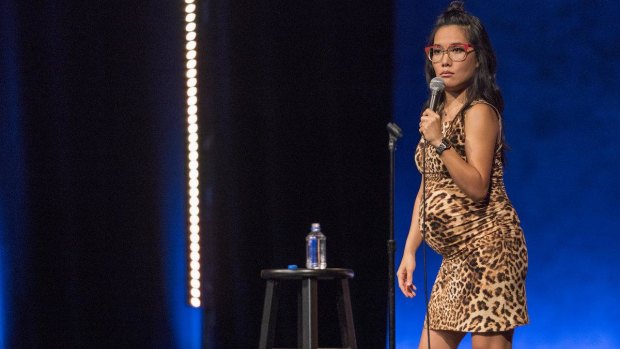 Ali Wong during her stand-up set for "Hard Knock Wife".