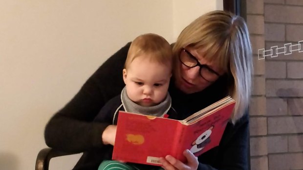 Robyn Hamblin and her 16-month-old grandson Sammy.