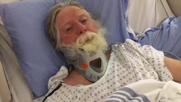 Phil Nelson, 65, is stuck in a Canadian hospital after receiving serious brain injuries. 