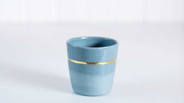This limited edition luxe ceramic cup by the Louise M Studio was created with the Handmade Canberra Market's signature blue in mind.