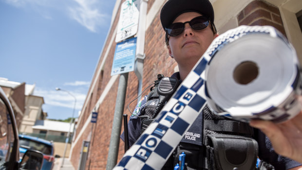 A crime scene has been set up in the Sunshine Coast hinterland after a woman's body was found on a street. 