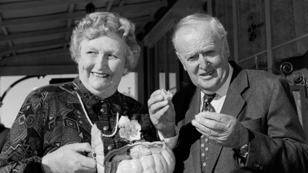Lady Flo and Sir Joh Bjelke-Petersen, pictured in 1995.