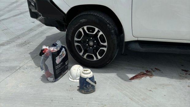 Man run over by ute on Brisbane worksite may lose leg