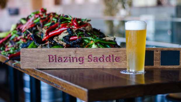 Bentspoke's Blazing Saddle beer is made from 23 chillies and heritage grains.