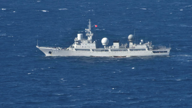 Australia ‘very wary’ of Chinese spy ship sitting off Queensland coast