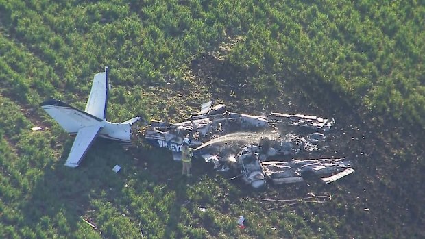 Plane crash west of Brisbane.