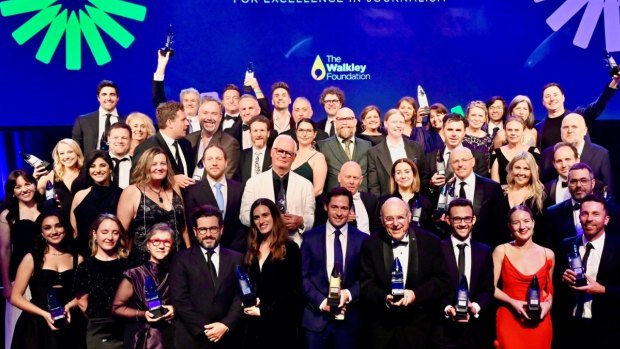 Winners of the 69th Walkley Awards in December.