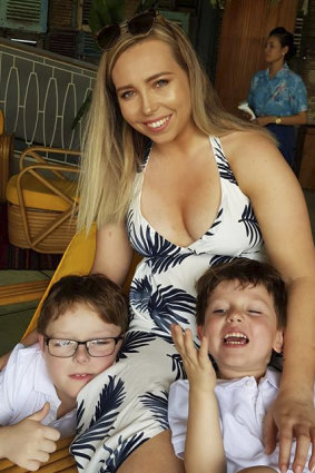 Sophie Scott Morris, pictured with her sons Harvey (8) and Alfie (3) has been swept up in the 'Tidying Up' trend.