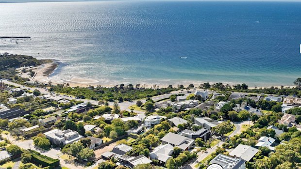 Mornington’s median house price is lower than a year ago.