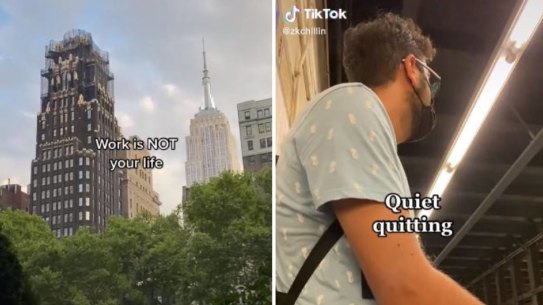 A video promoting ‘quiet quitting’, in which a worker pulls back on expending energy at their job, has gone viral on TikTok.