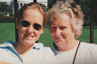 Ferguson with her mother Marjorie.