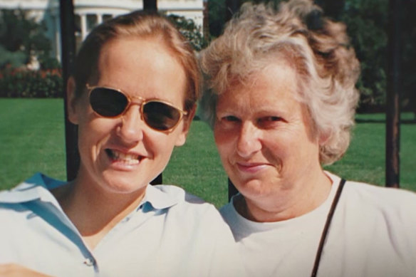 Ferguson with her mother Marjorie.