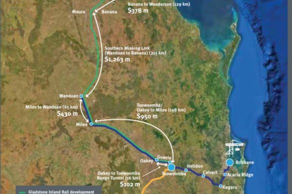 Toowoomba to Gladstone and Toowoomba to Brisbane Inland Rail routes compared by AEC Group consultants.