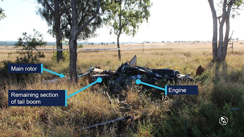 This helicopter dropped from the sky. A report says there wa