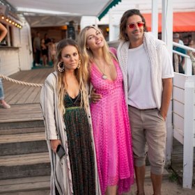 Sasha Benz, Jess Hart and Oliver Benz at The Surf Lodge in Montauk.
