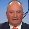 Barnaby Joyce during his interview on Sky News.