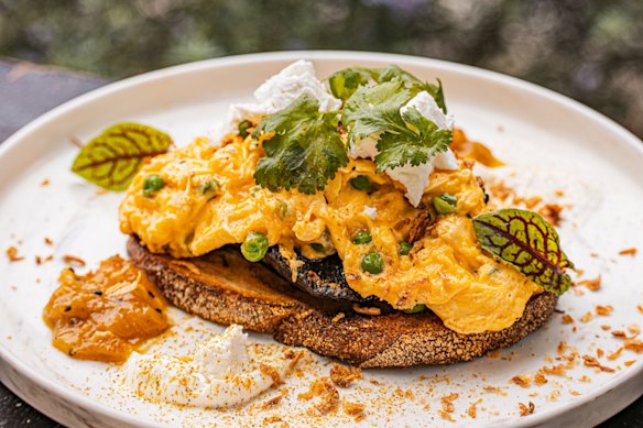 Scrambled eggs at Avenue Road cafe. 