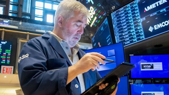 Wall Street has dipped following another discouraging report on the us economy.