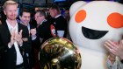 Reddit CEO Steve Huffman during the company’s IPO on the NY Stock Exchange last week.