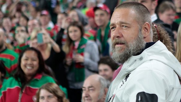 Scorched roof: Russell Crowe's property at Nana Glen was in the line of fire.