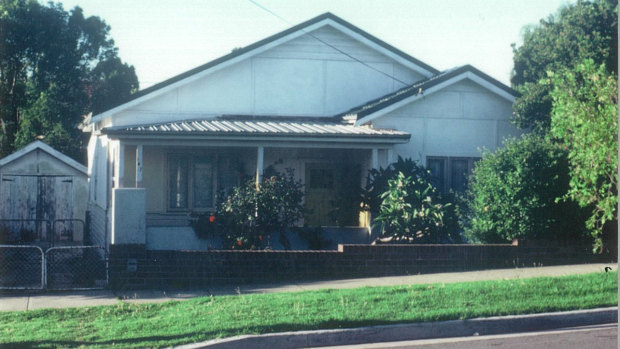 Jeni Haynes' family home in Greenacre. Assaults took place in the adjoining shed.